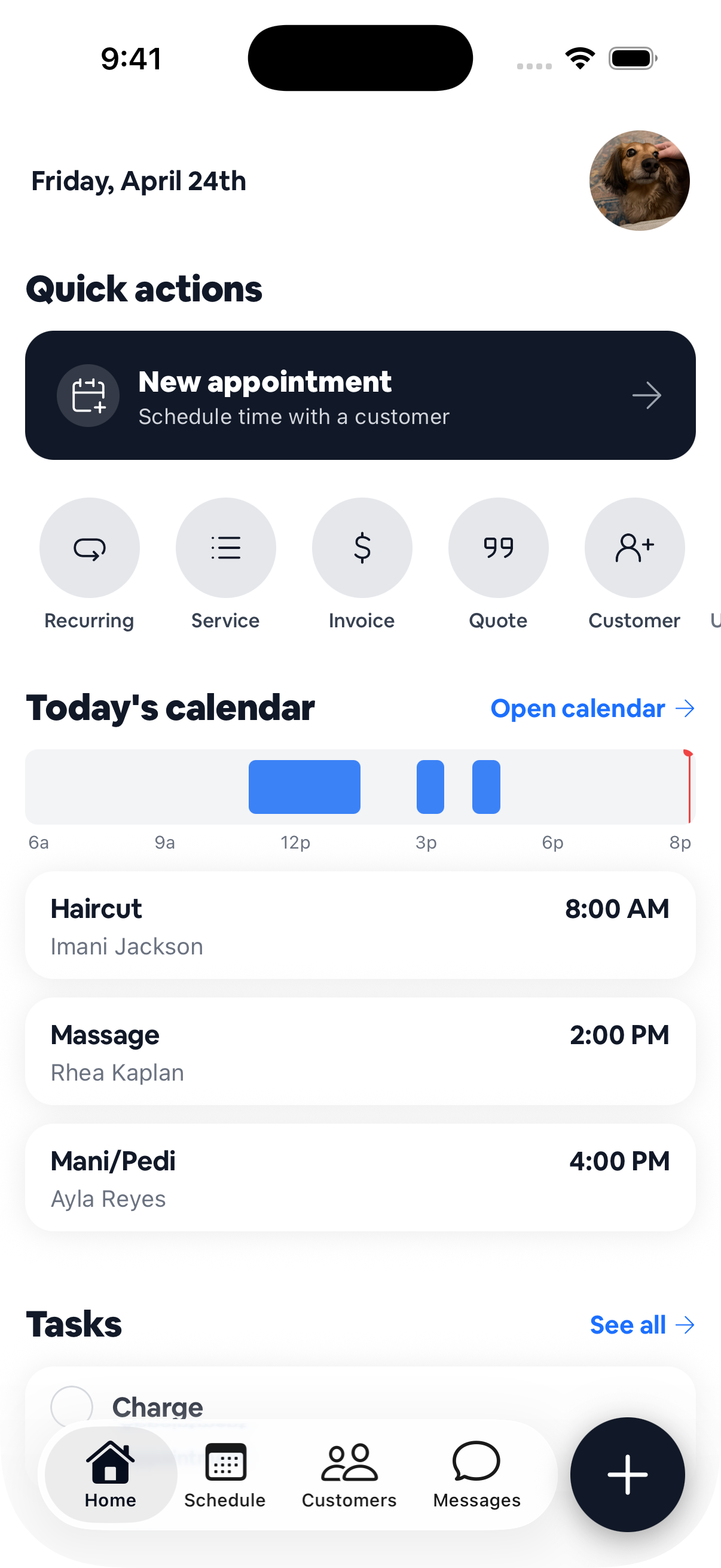 Tap. Done., mobile view