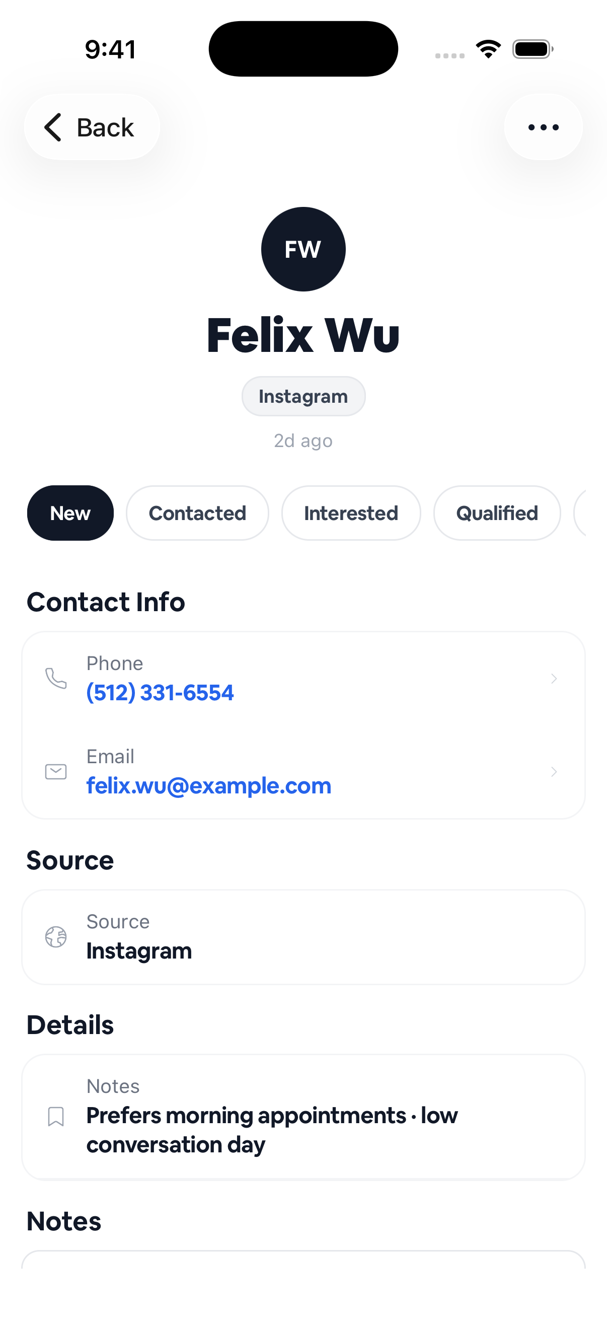 Know who you're calling before you dial, mobile view